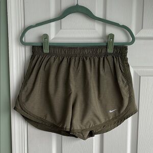 Nike Women's Olive Green Tempo Shorts